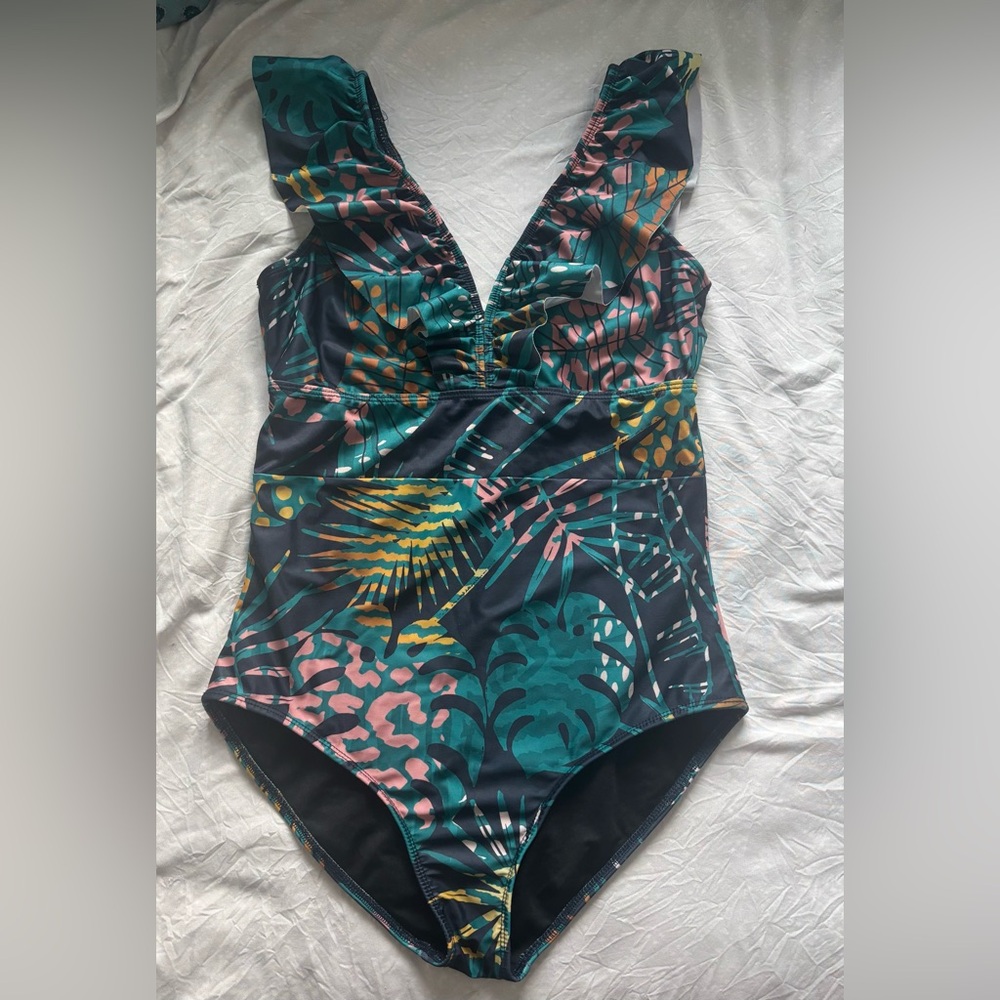 Aerie Tropical Print Kids One Piece